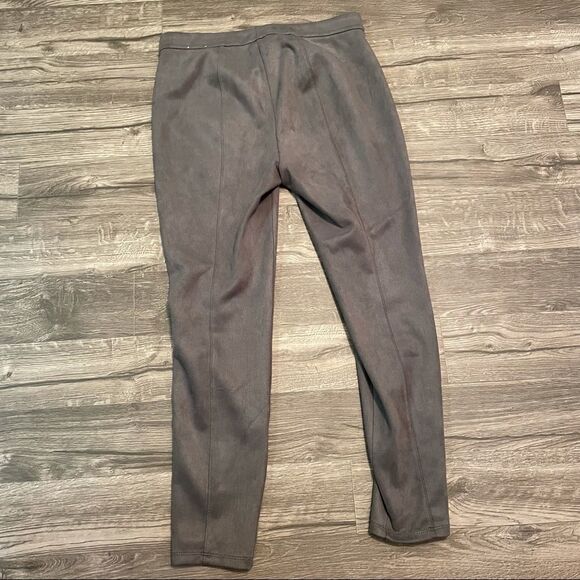 WHBM White House Black Market Gray Ultra-Suede Leggings Pants - Picture 9 of 12